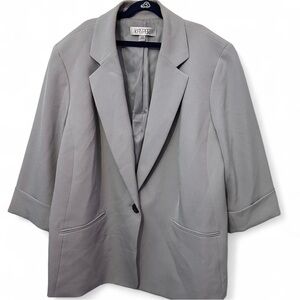 Light Grey Kasper Blazer (16W) - Classic Workwear Staple